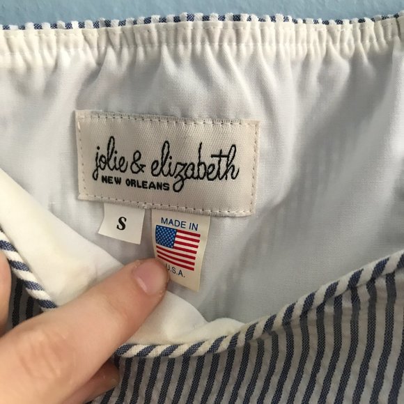 Jolie & Elizabeth strapless seersucker dress - Picture 6 of 7